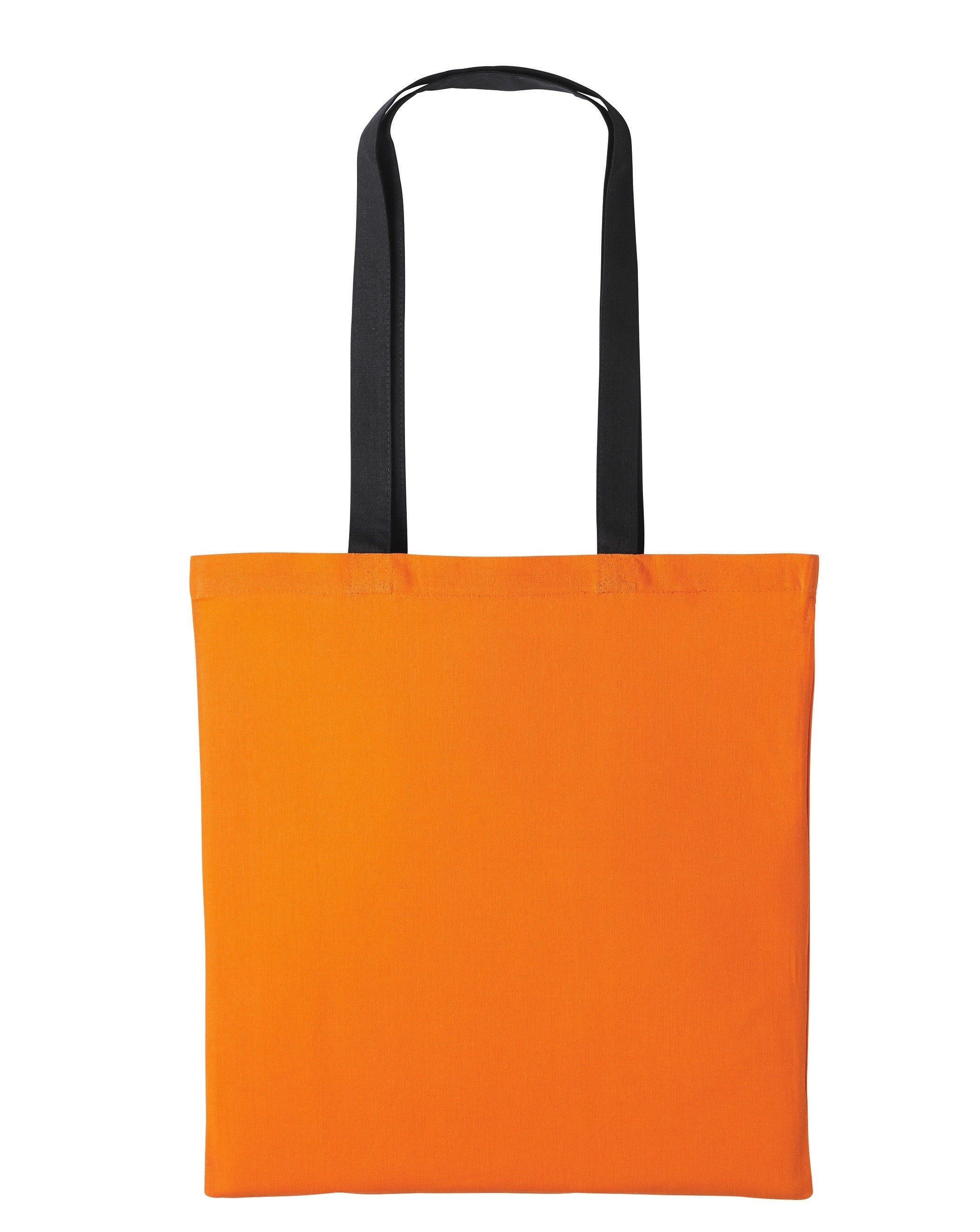Varsity Cotton Tote Long Handle | ORANGE/BLACK